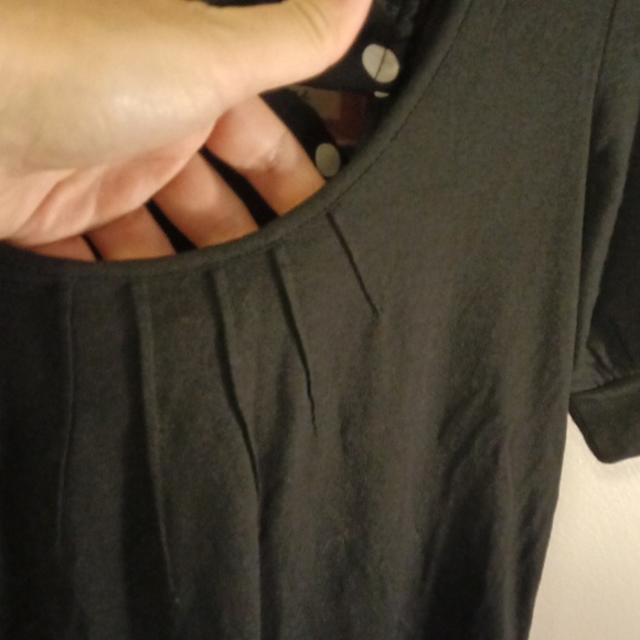 LOFT knit top with attached tie/bow - Picture 2 of 8